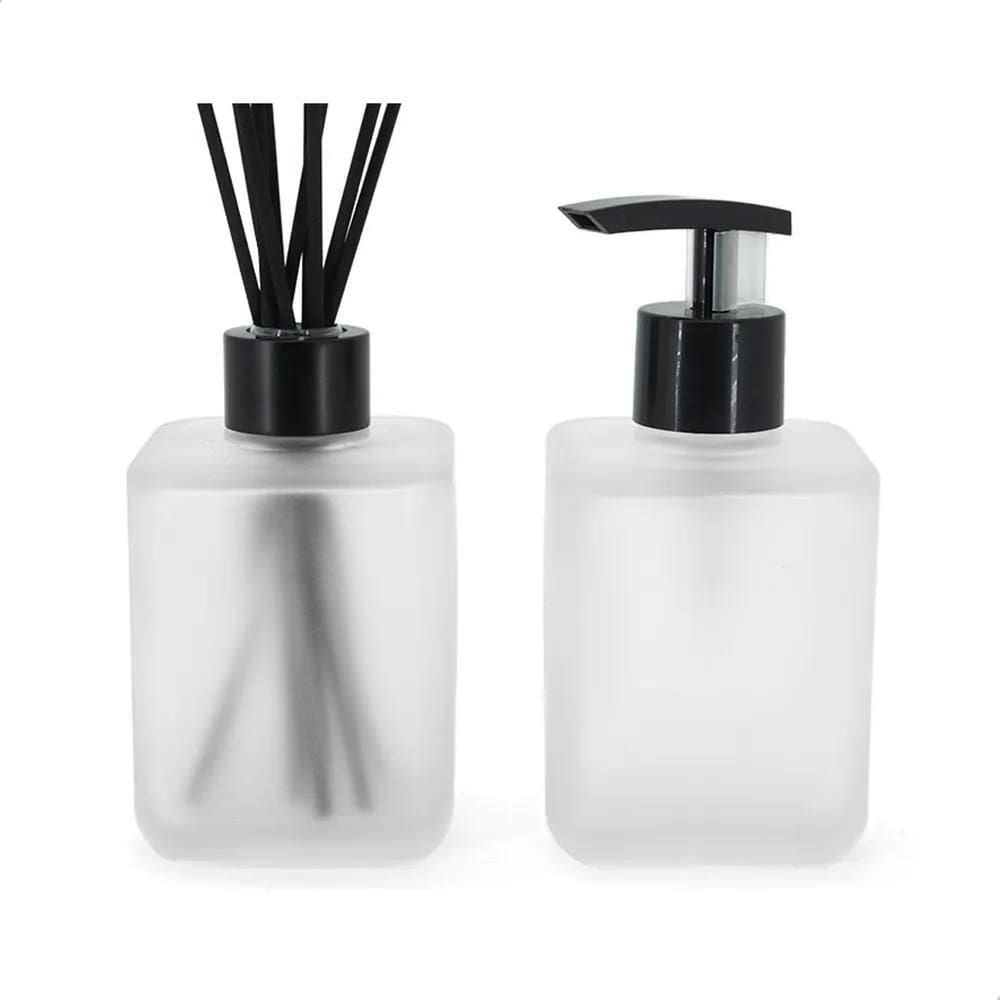 Kit Banheiro Lavabo Difusor De Ambiente E Saboneteira Fosco