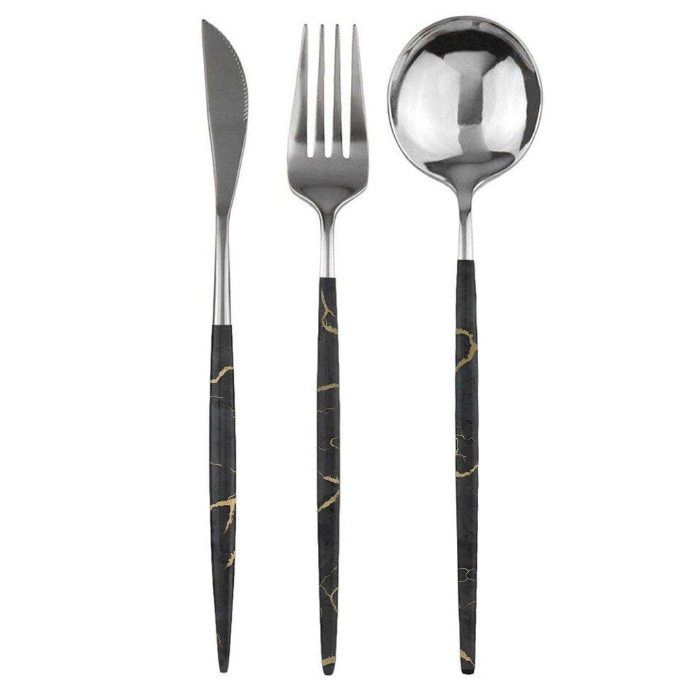 Garfo Colher Faca Conjunto De Talheres 18 Peças Slim