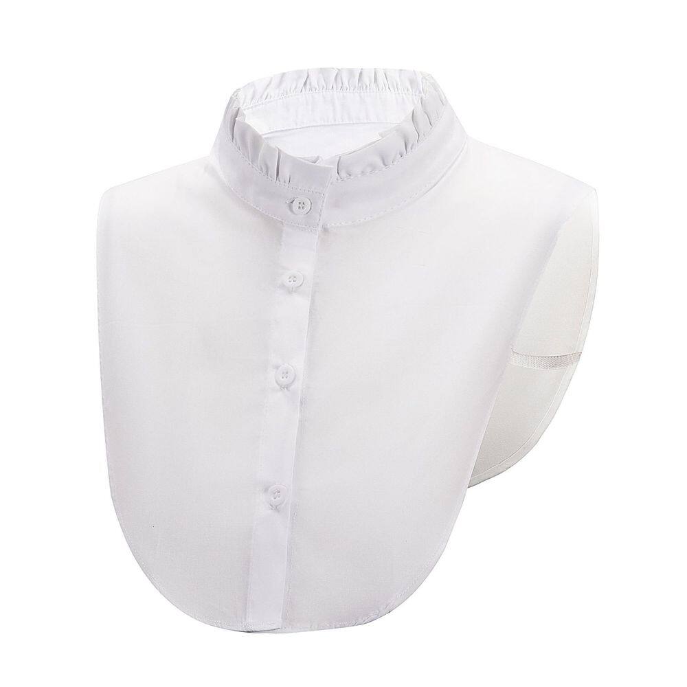 Colarinho falso, design de gola, algodão branco para mulheres