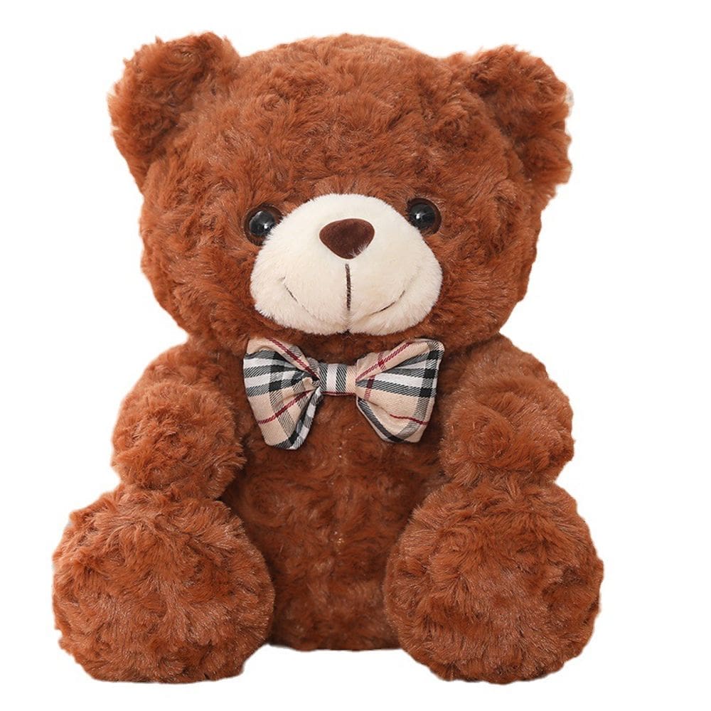 Brinquedo de pelúcia Teddy Bear Doll Soft Stuffed Cartoon Brown 25 cm
