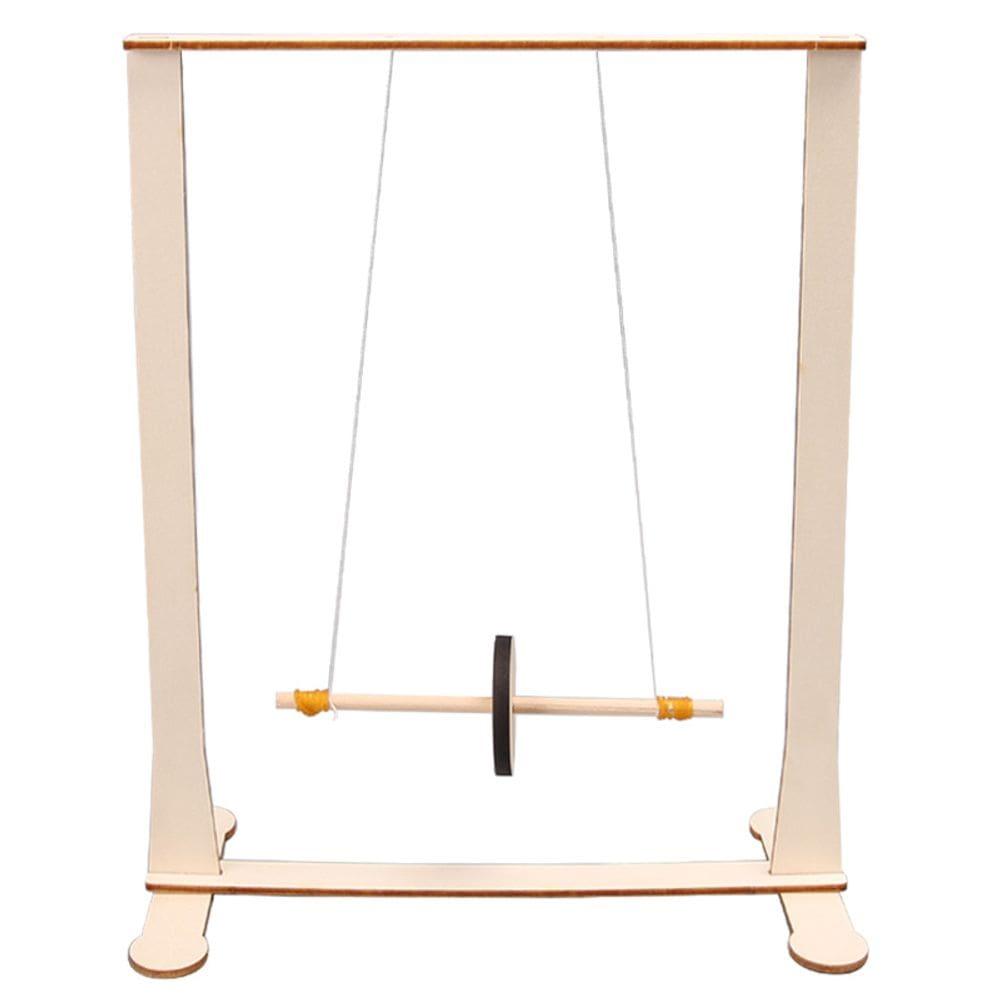 Experimentos científicos: pêndulo Maxwell de madeira, faça você mesmo, crianças com mais de 8 anos