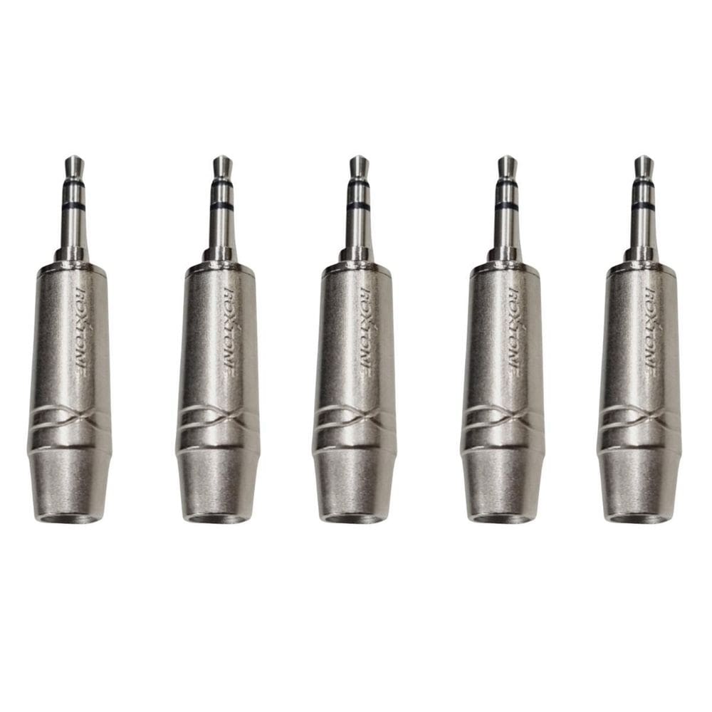 Kit 5 Plug P2 Macho Estéreo Metal Prof Para Celular
