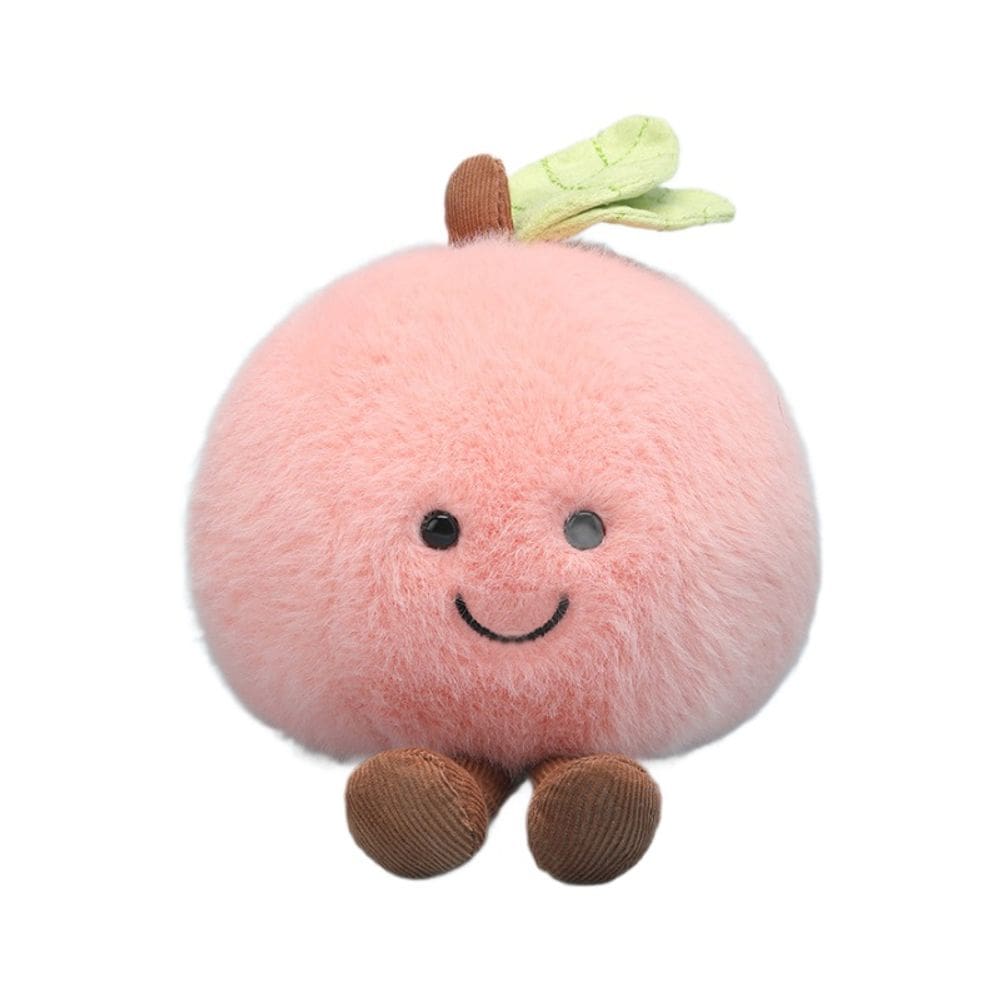 Brinquedo de pelúcia, boneca de frutas, desenho animado, pêssego, 16 cm, macio