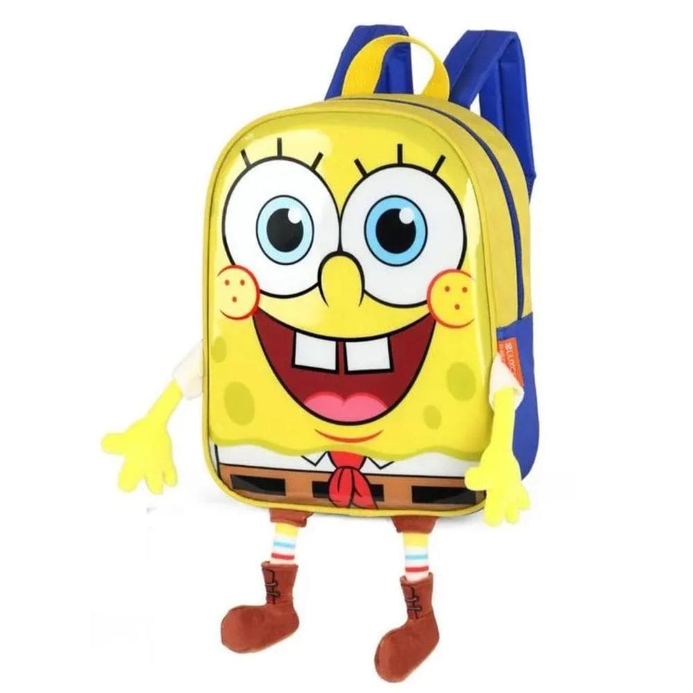 Mochila Bob Esponja Infantil Masculina Costa Escolar Amarelo