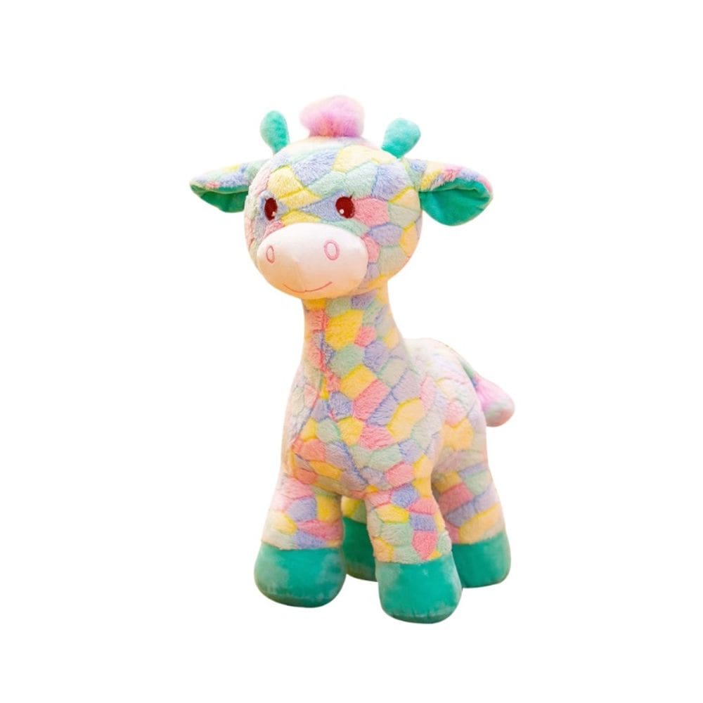 Brinquedo de pelúcia, boneca colorida de pelúcia, girafa, 35 cm para crianças