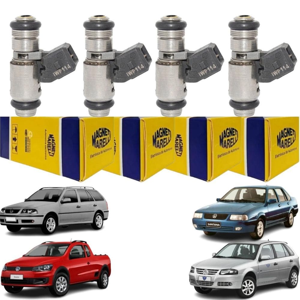 4 Bicos Injetores Santana Gol Saveiro Parati Iwp114 Magneti
