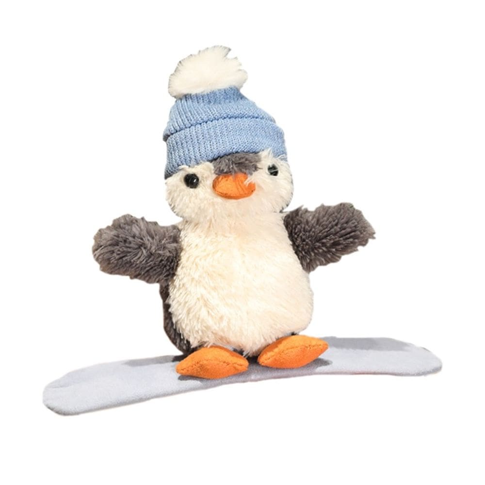 Boneca de pinguim de esqui de brinquedo de pelúcia de 11 cm — pinguim de pelúcia