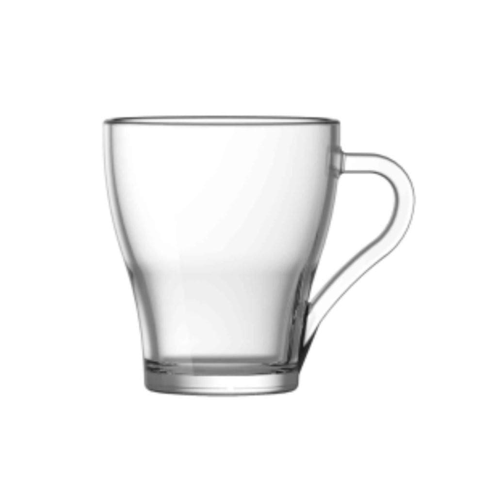 Conjunto 6 Canecas Vidro Murlin Transparente - 265Ml