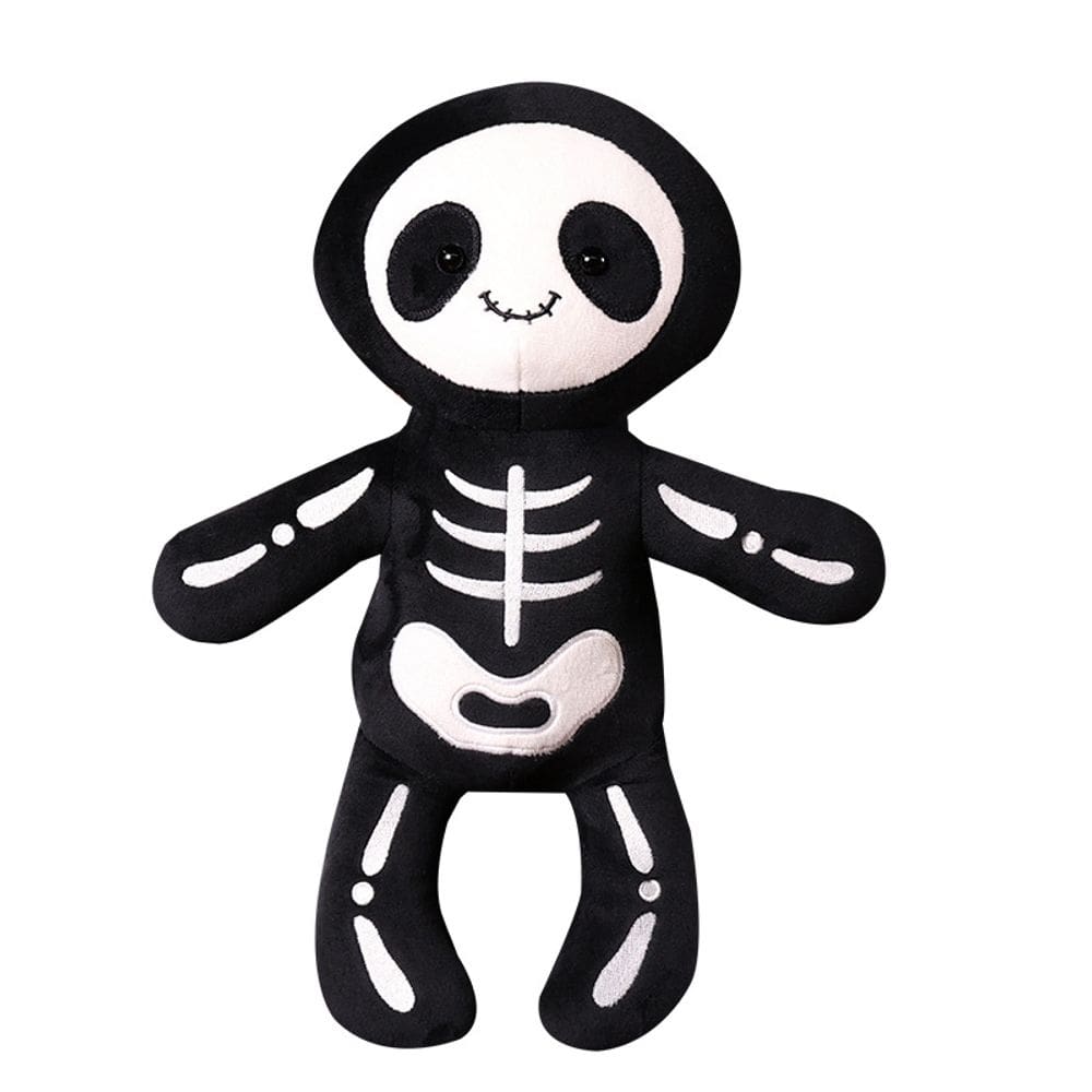 Brinquedo de pelúcia Funny Skeleton Cartoon Soft 28 cm para Halloween