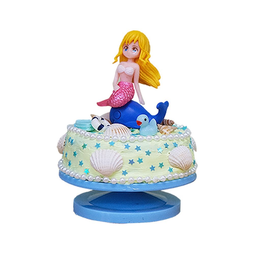 Caixa de música DIY Mermaid com conchas e base de borracha com tema oceânico