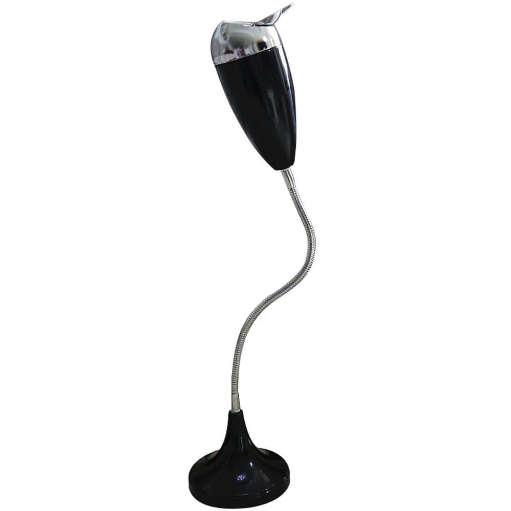 Cinzeiro de chão Gooseneck com tampa para fumantes