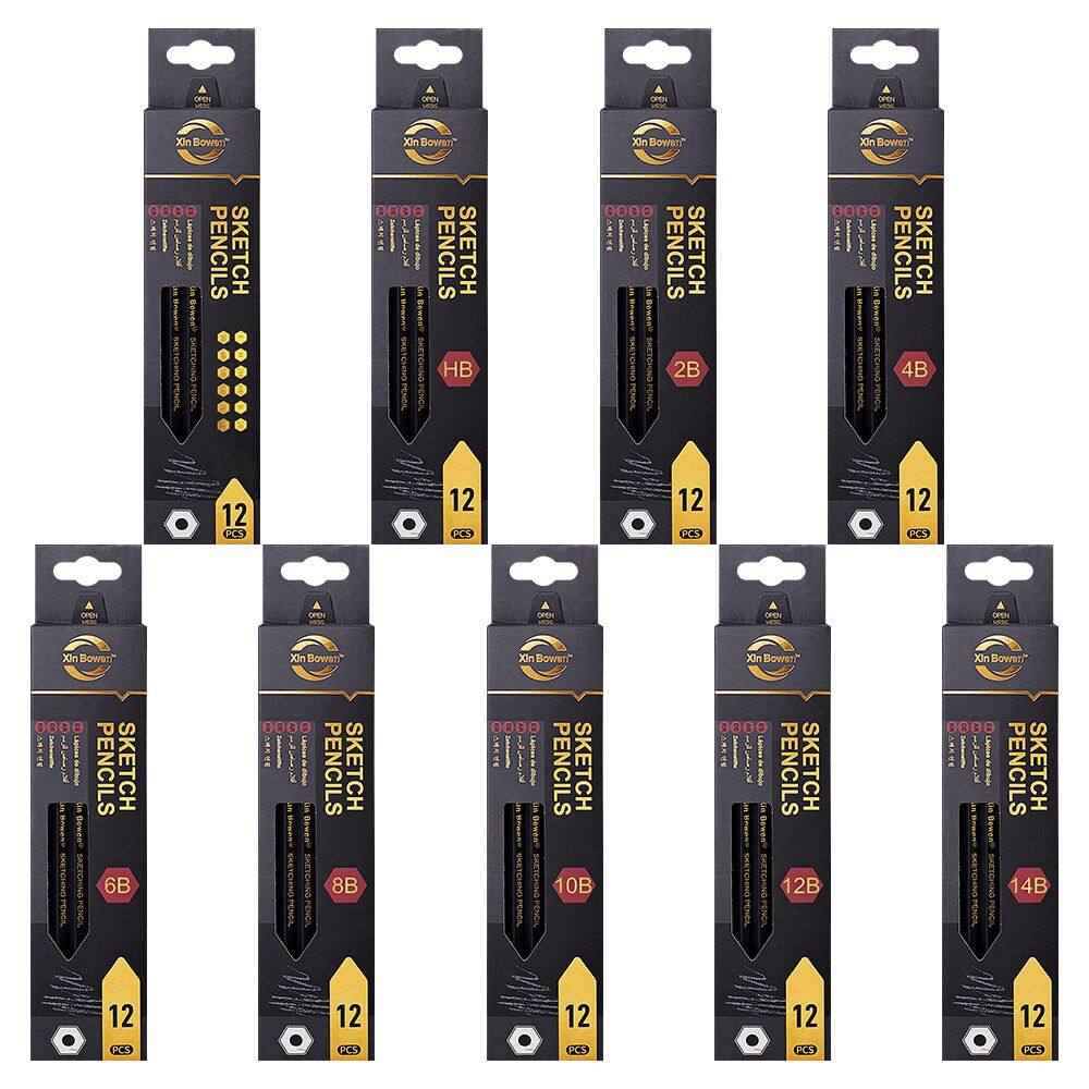 Conjunto de lápis Sketch Graphite, 52 unidades - várias durezas