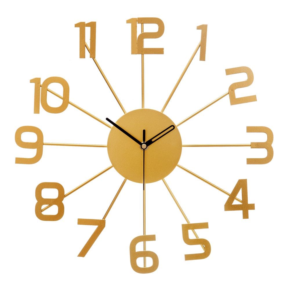 Relógio de parede Creative Modern de 15 cm Metal Silent Non-Ticking