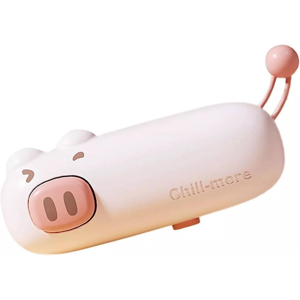 Mini selador de bolsas térmicas USB recarregável portátil rosa