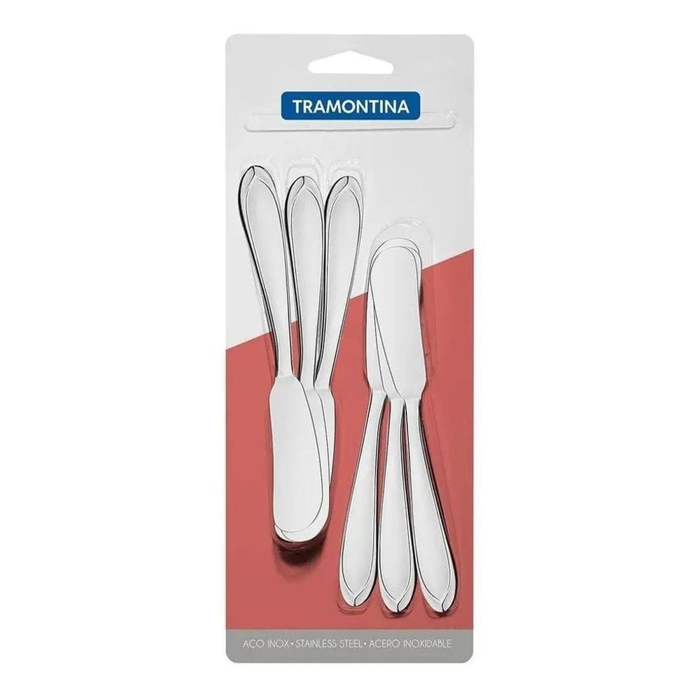 Jogo Espatulas Manteiga Inox 6Pçs Laguna Tramontina 66906241