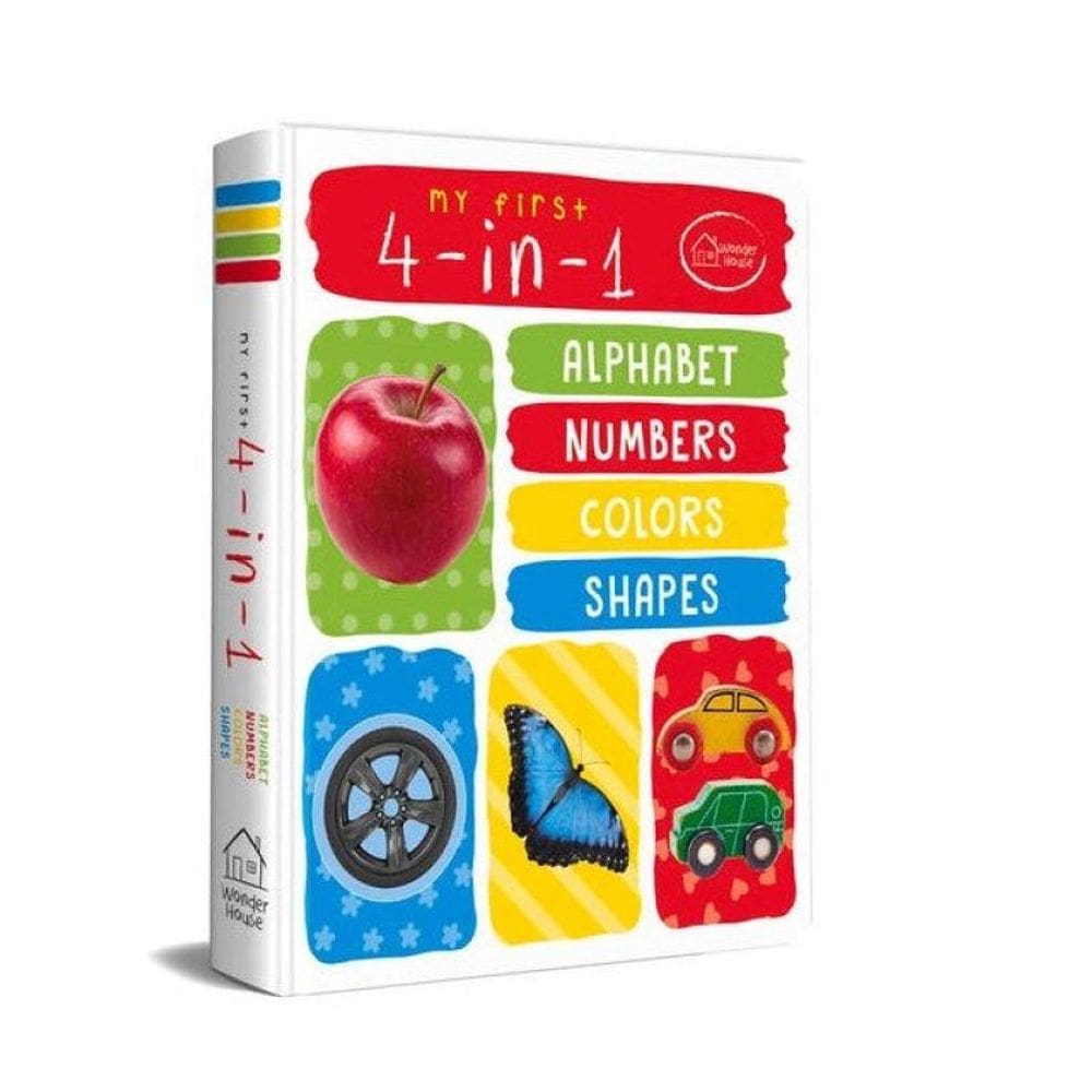 My First 4 In 1 Alphabet Numbers Colours Shapes - Padded Board Books