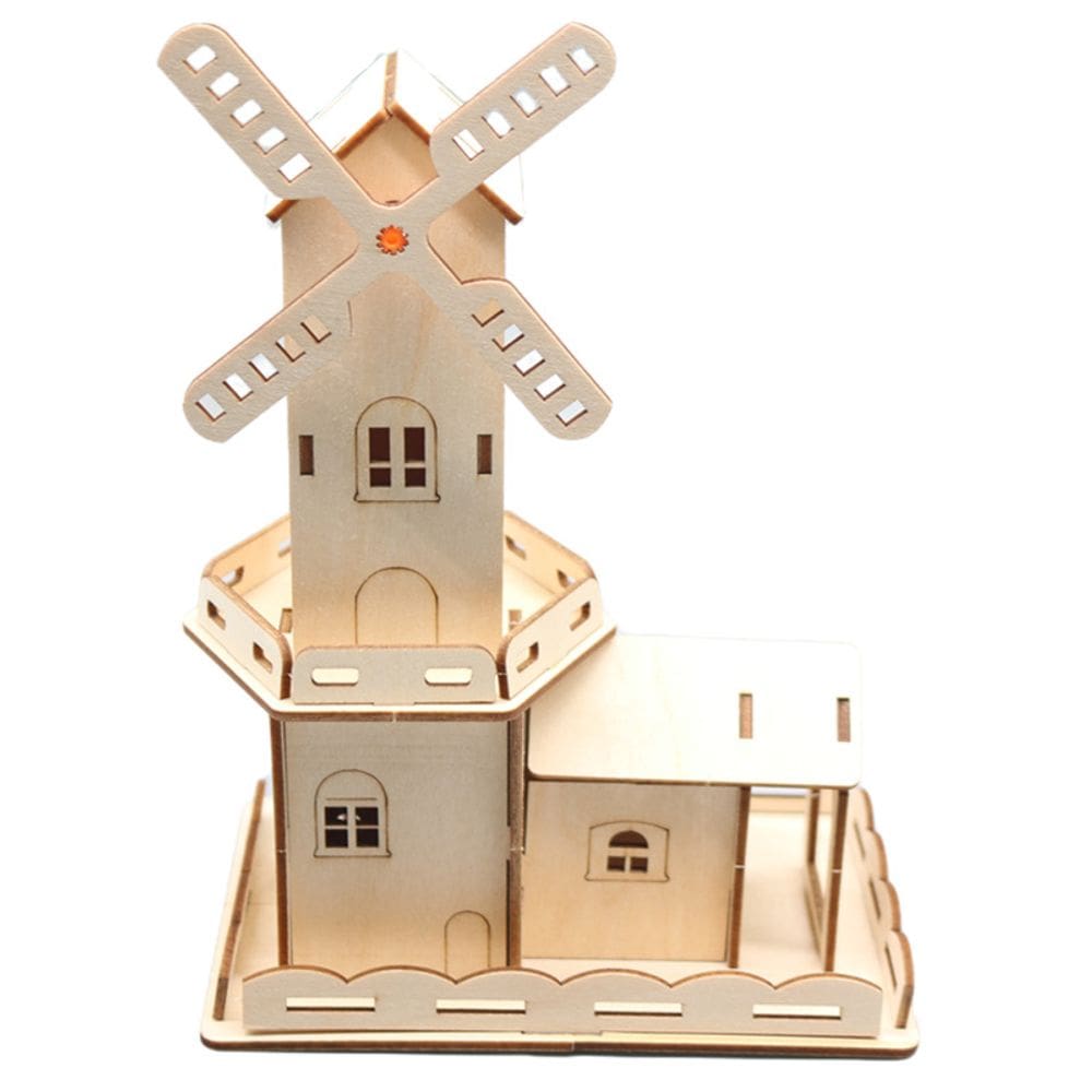 Kit educacional de experimentos científicos STEM Wooden Windmill House
