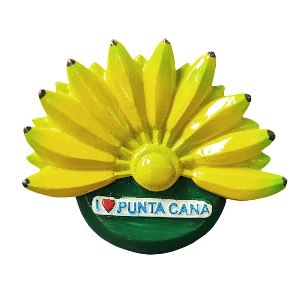 Imã de geladeira Punta Cana, resina 3D, lembrança da República Dominicana