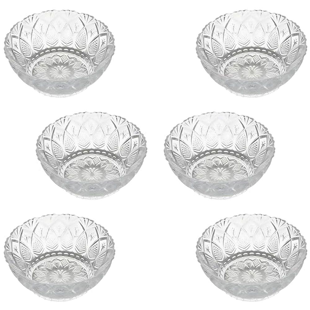 Jogo Sobremesa Vidro Cumbuca Tigela Bowl 180Ml 6 Peças