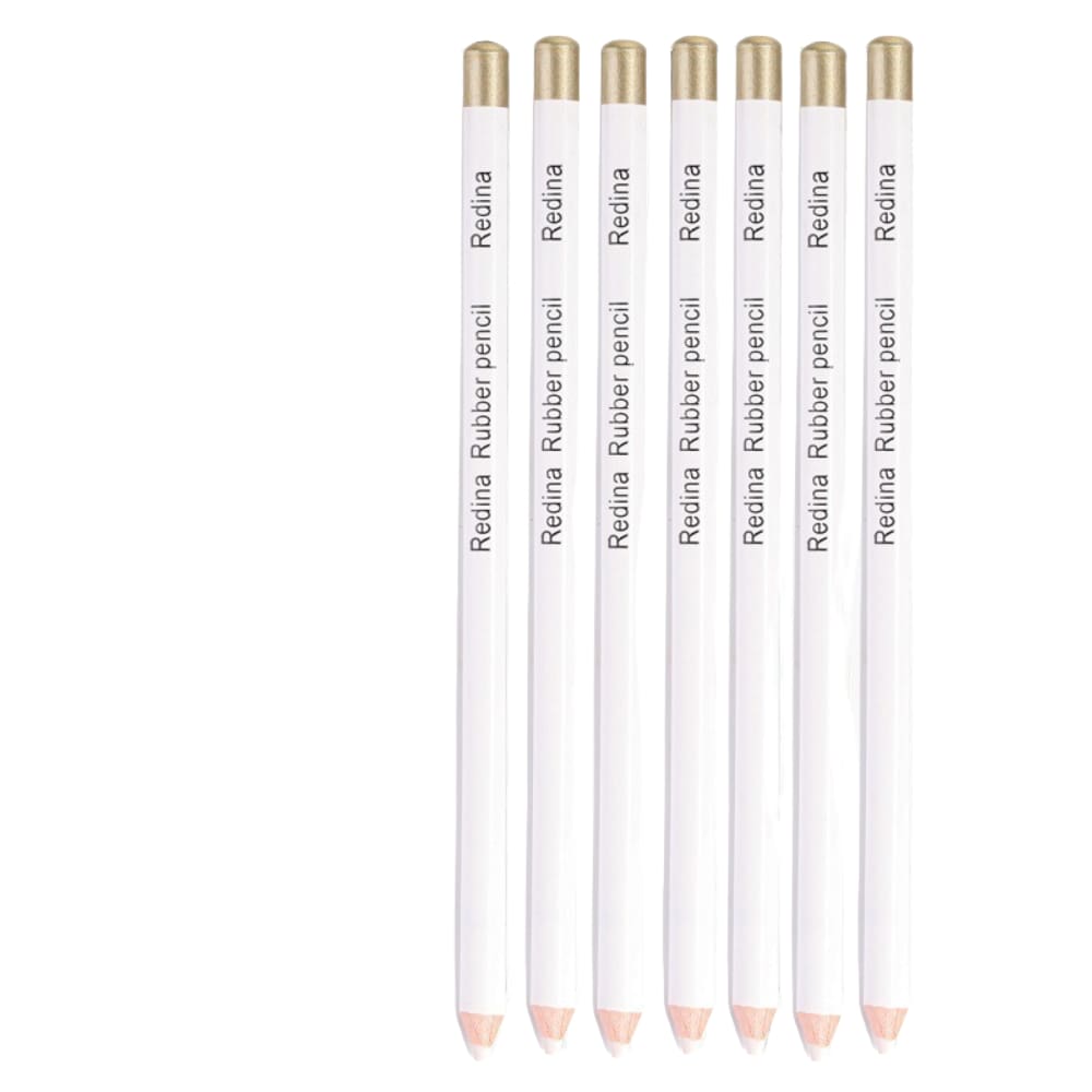 Conjunto de lápis Rubber Eraser, 6 peças com apontador para desenhar
