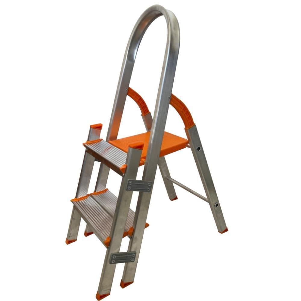 Escada De Alumínio Dupla 2 Degraus Residencial Emd002 Agata