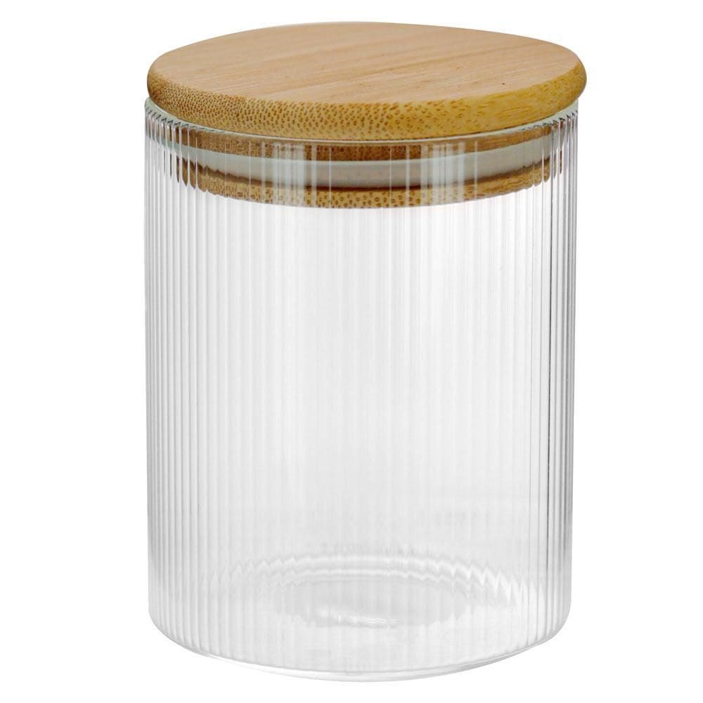 Pote Hermético Boro Redondo Tampa Bambu Tuut 350Ml