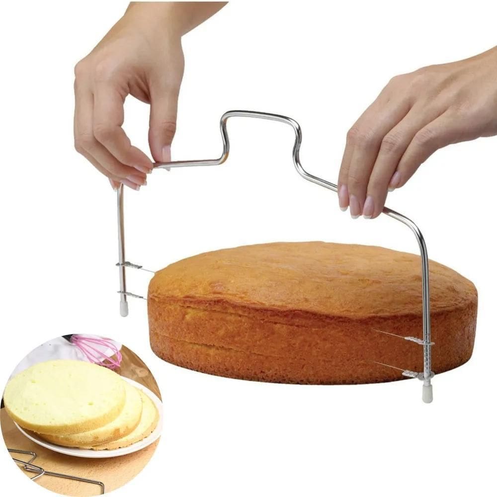 Cortador Nivelador Fatiador De Bolos Fios Duplo Confeitaria