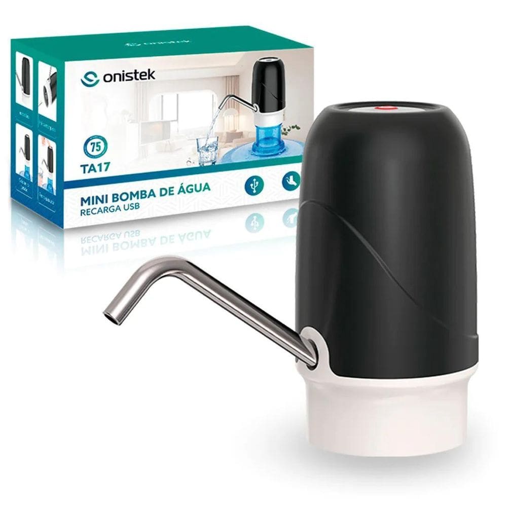 Bomba Para Galão De Agua 20 Litros Recarregável Usb On-Ta17
