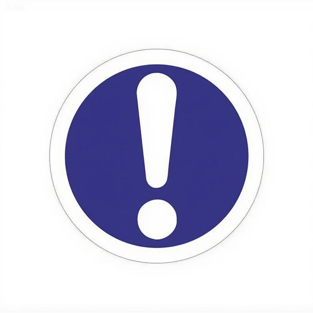 Adesivo Aviso de Segurança Sinal de Aviso PVC 10x10cm - S