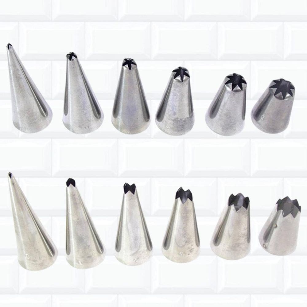 Jobo Bico Confeiteiro 6 Pitanga 6 Crespo Aberta Fechada Inox