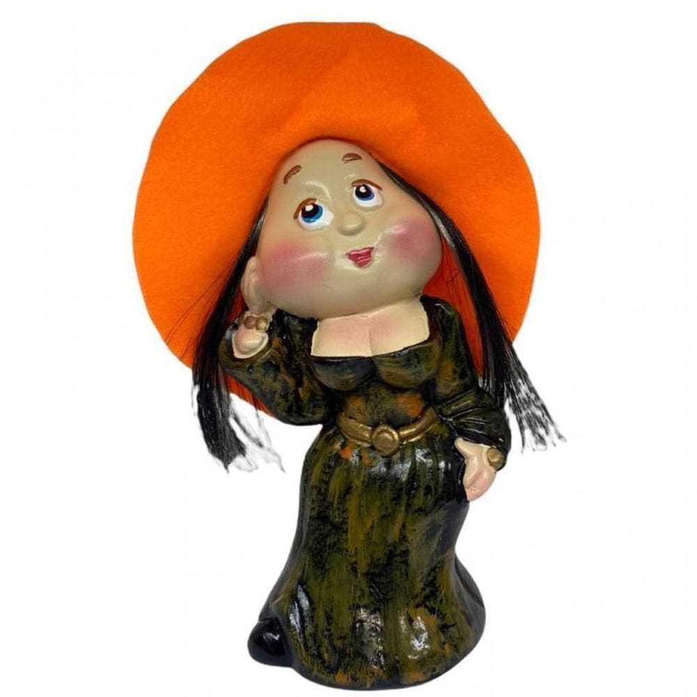 Bruxinha Feiticeira Sedução Sabedoria Resina 15Cm -Selecione