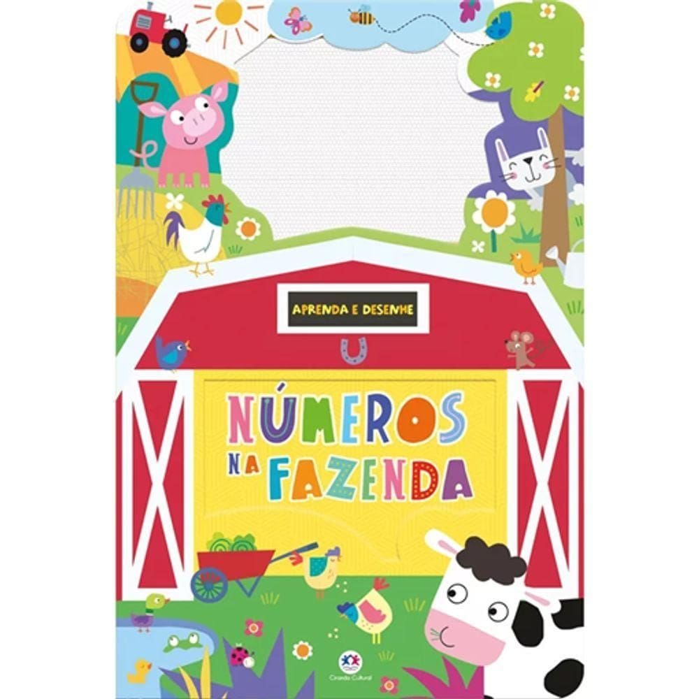 Caderno Mágico Da Fazenda - Aprendizado Divertido De Números E Desenhos!