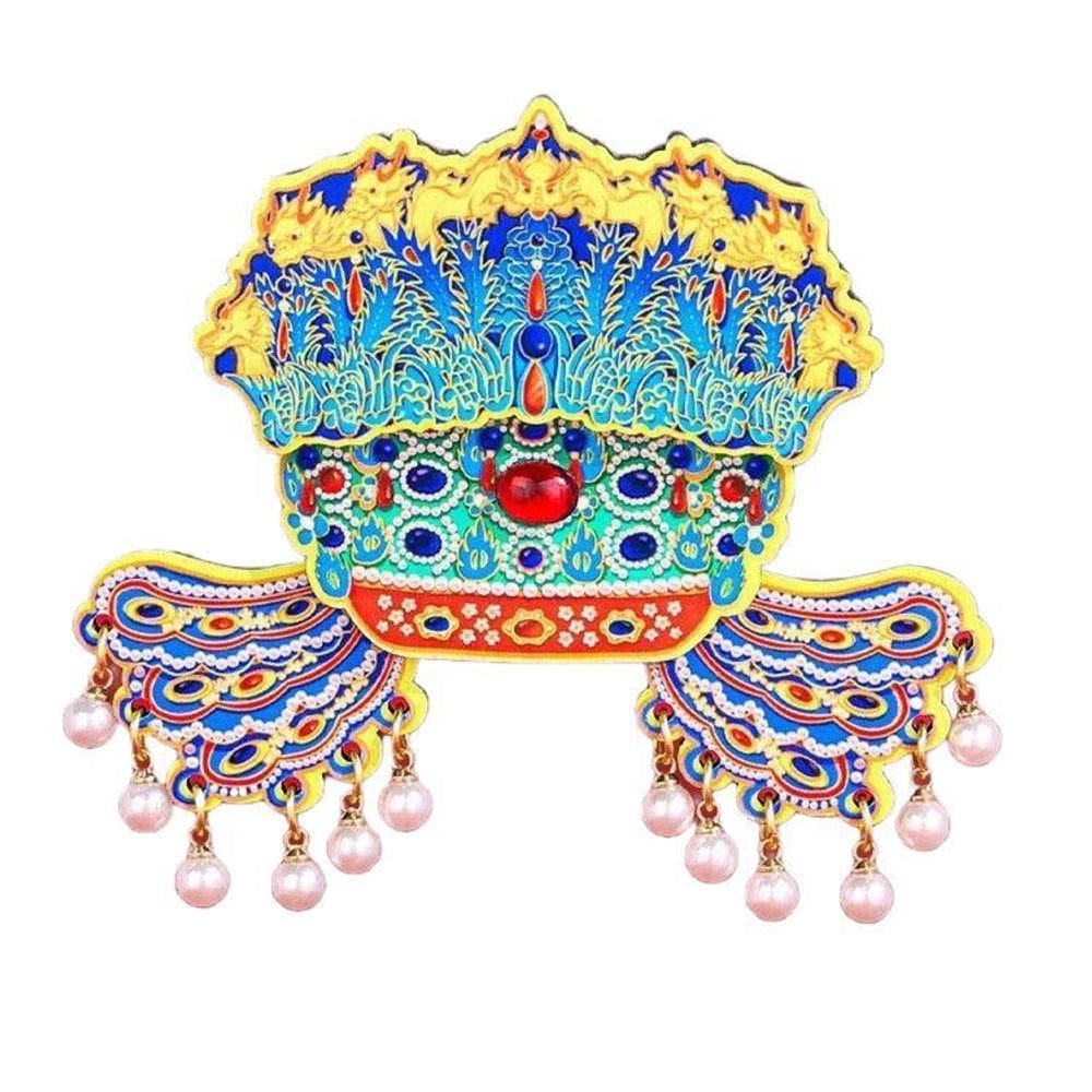 Ímã de geladeira Creative 3D Resin Chinese Phoenix Crown