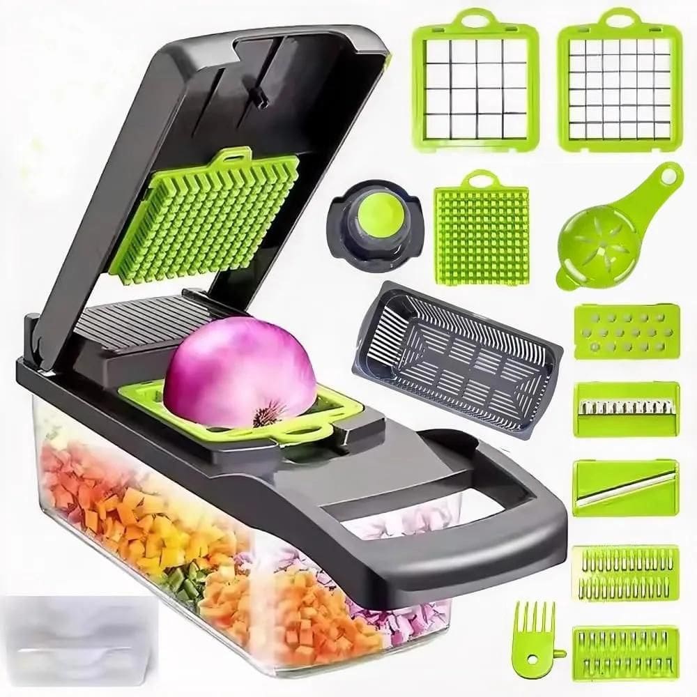 Cortador Ralador Fatiador Legume Multifuncional 12 Em 1