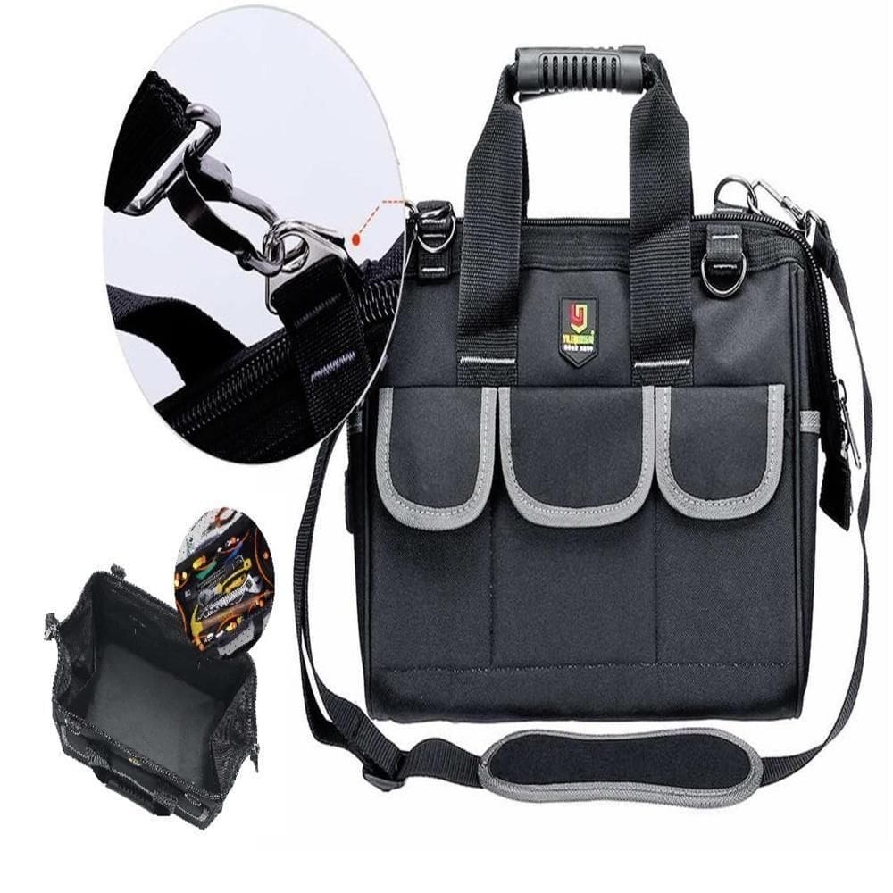 Bolsa Ferramentas Mochila Eletricista Mala Maleta Ombro 13 Bolsos Organizador Reforcado Multiuso