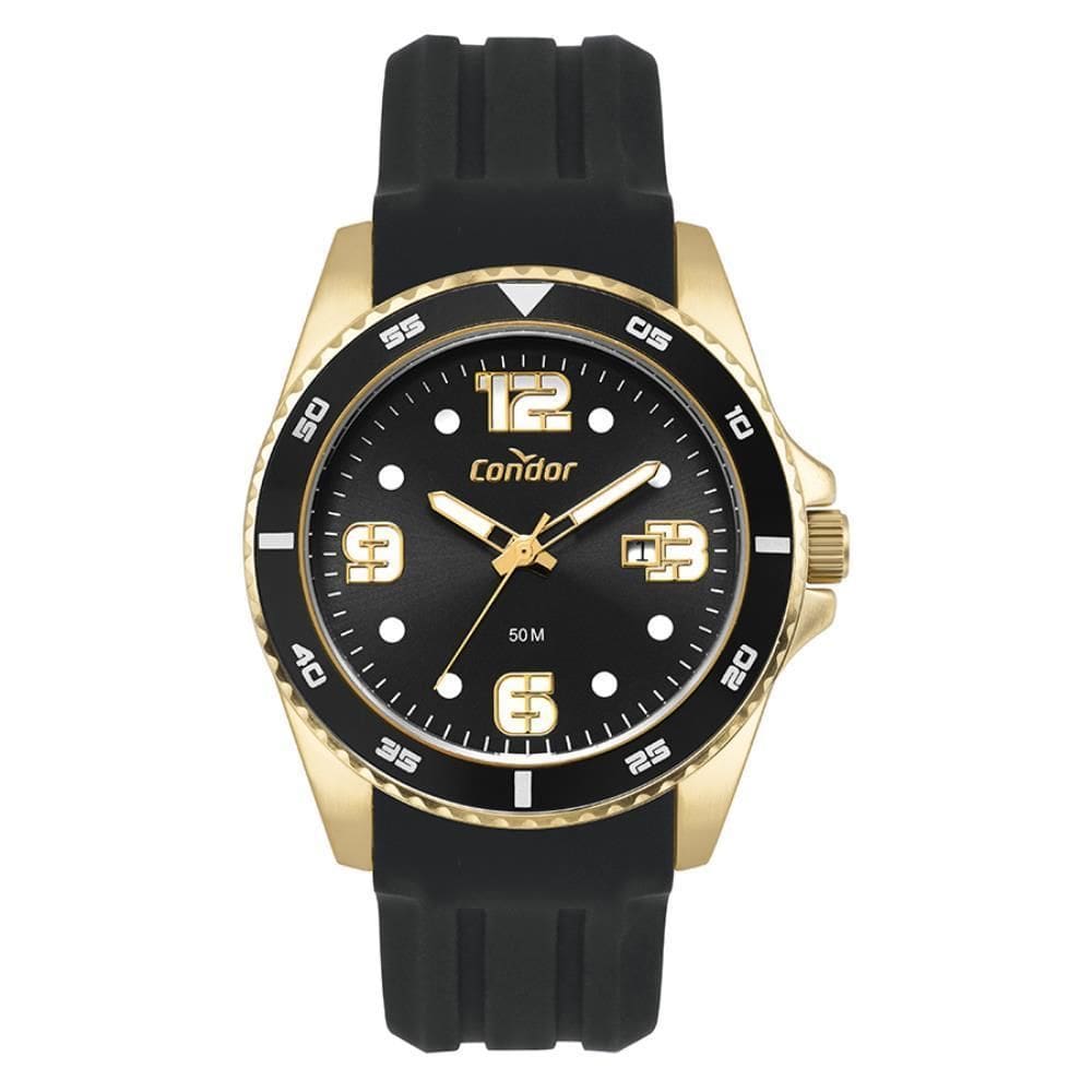 Relógio Condor Masculino Ref: Co2115Nae/5P Esportivo Dourado