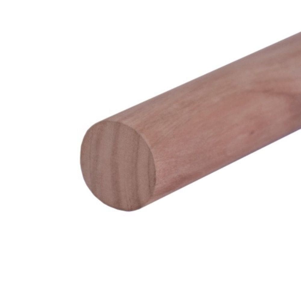 Kit 15 Unidades Bastão Roliço 3,4cmx100cm Jardim e Varanda Rosa Madeira do Brasil Rosa