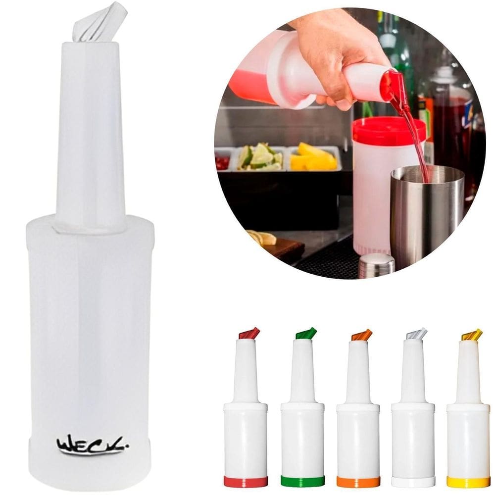 Garrafa Storen Para Bebida Bartender Tampa Rosca 1 Litro