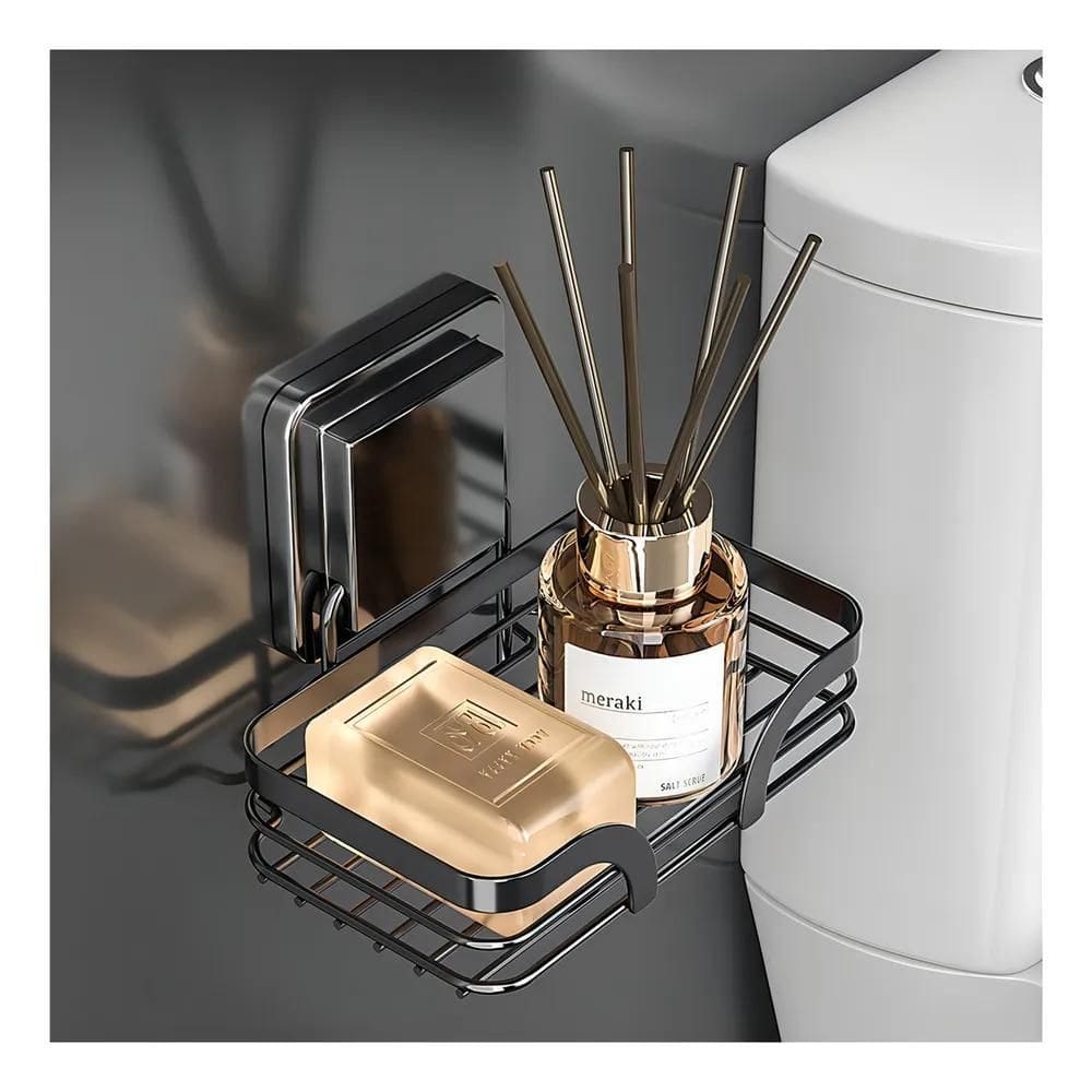 2X Saboneteira De Parede Porta Sabonete Aço Inox Cor Pratead