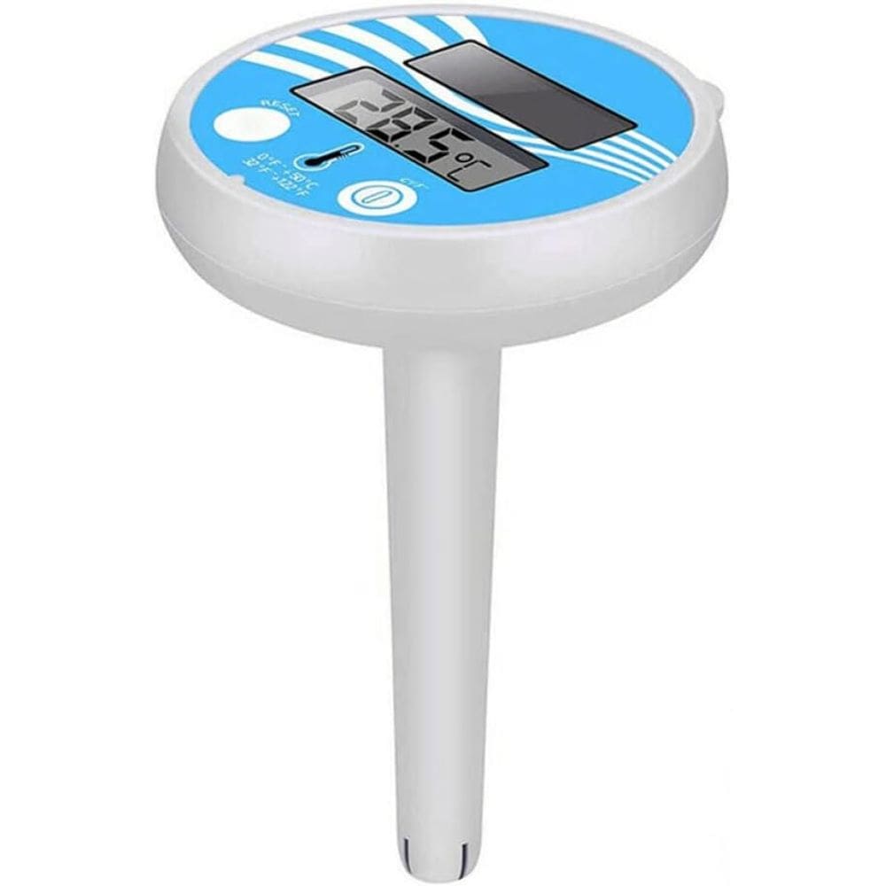 Display LCD movido a energia solar para termômetro de piscina