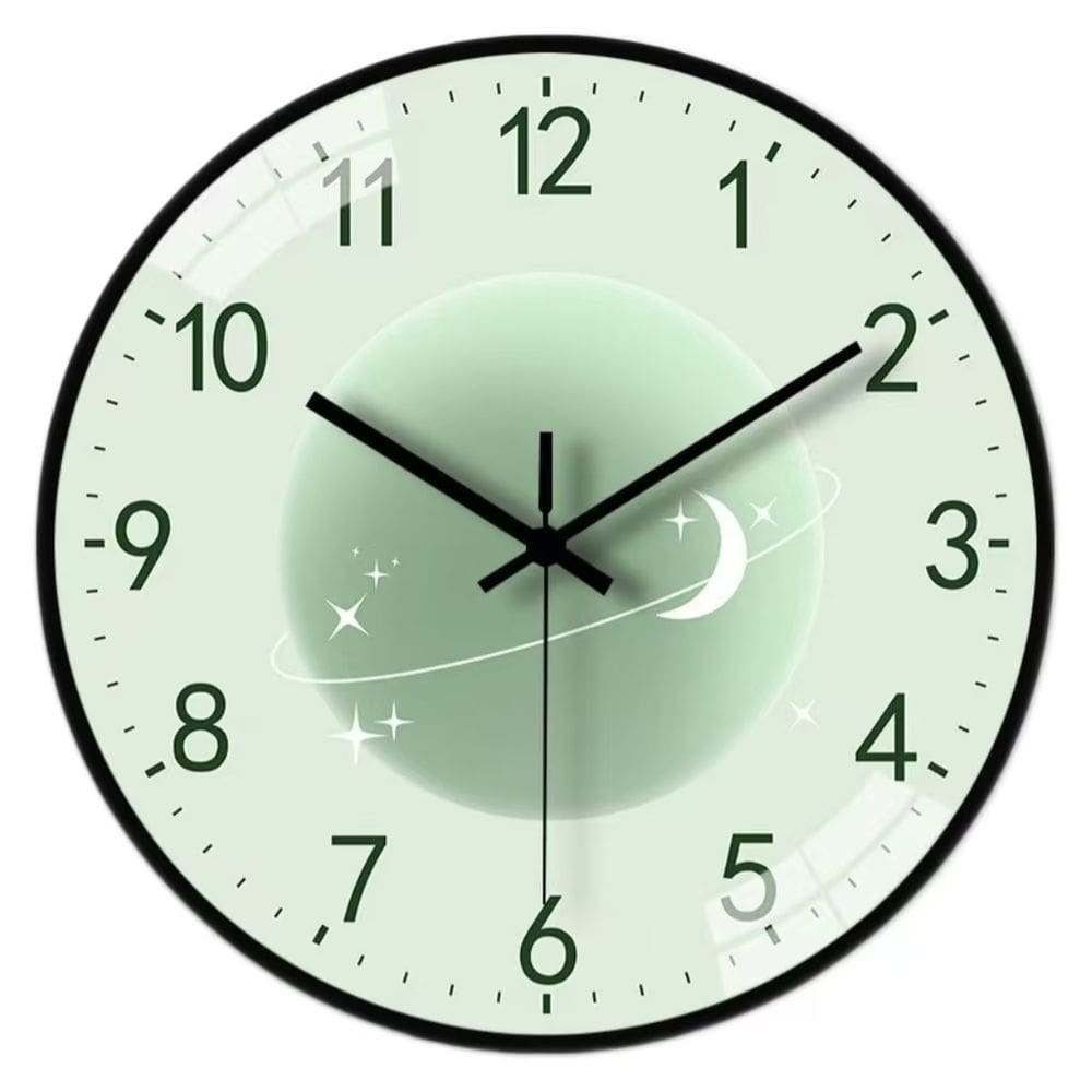 Relógio de parede Creative Planet Design 30x30cm Silent Non-Ticking