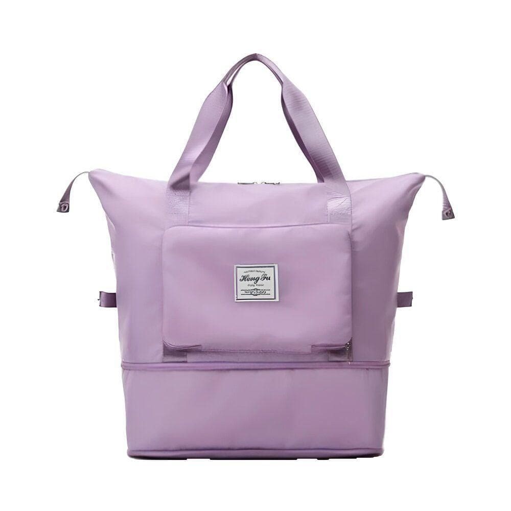 Mochila Viagem Dobrável Impermeável Lilás - Praticidade E Estilo Para Suas Aventuras!