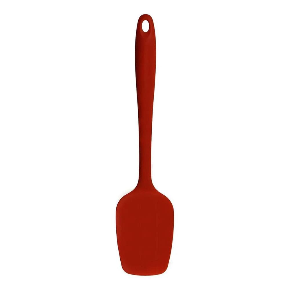 Espátula Colher Silicone Reta Pão Duro Cozinha 27Cm Cores Co