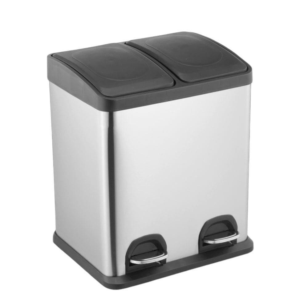 Lixeira Inox 15l Com Pedal – Estilo E Praticidade Para Coleta Seletiva Na Cozinha