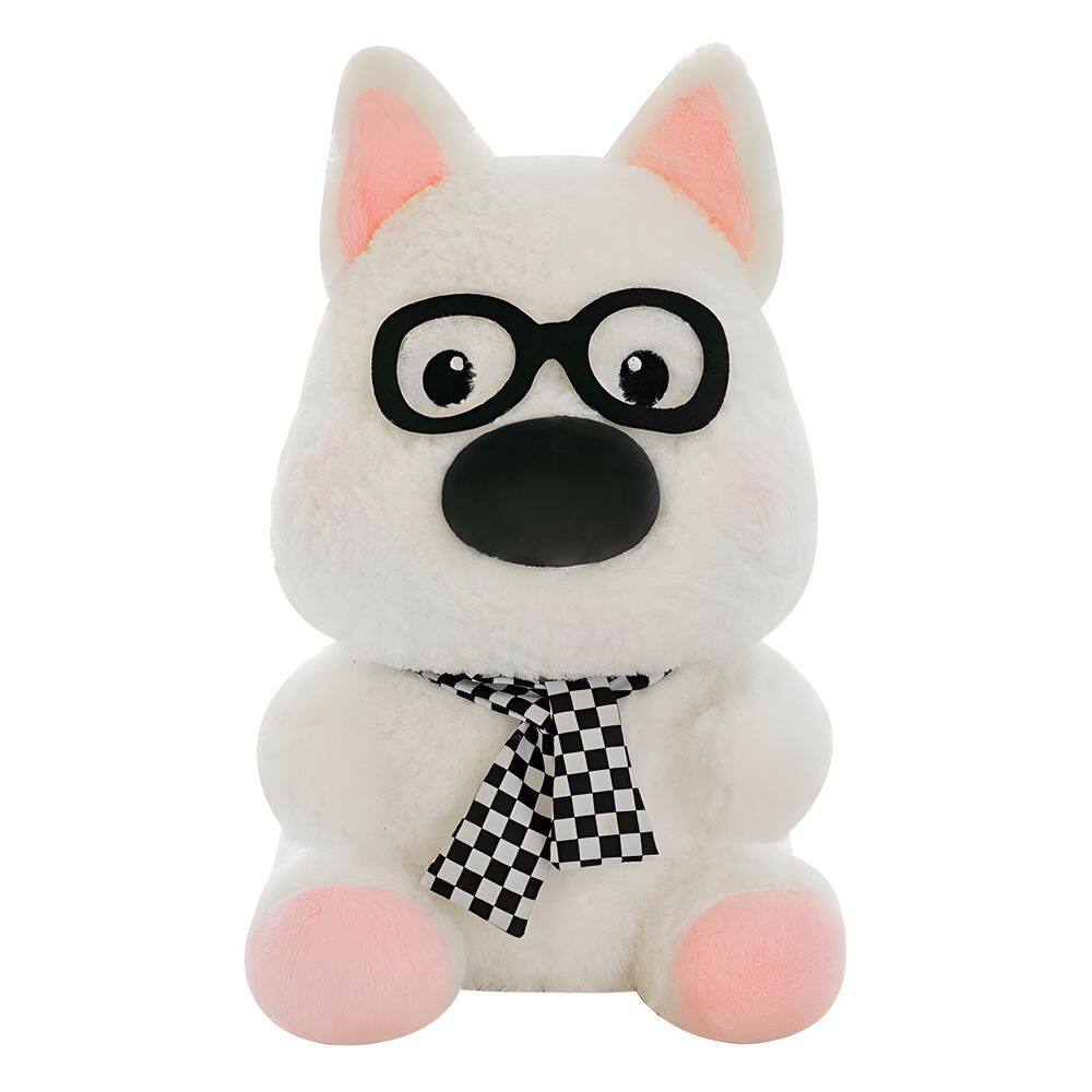 Brinquedo de pelúcia West Highland Terrier com óculos 45cm - 700g