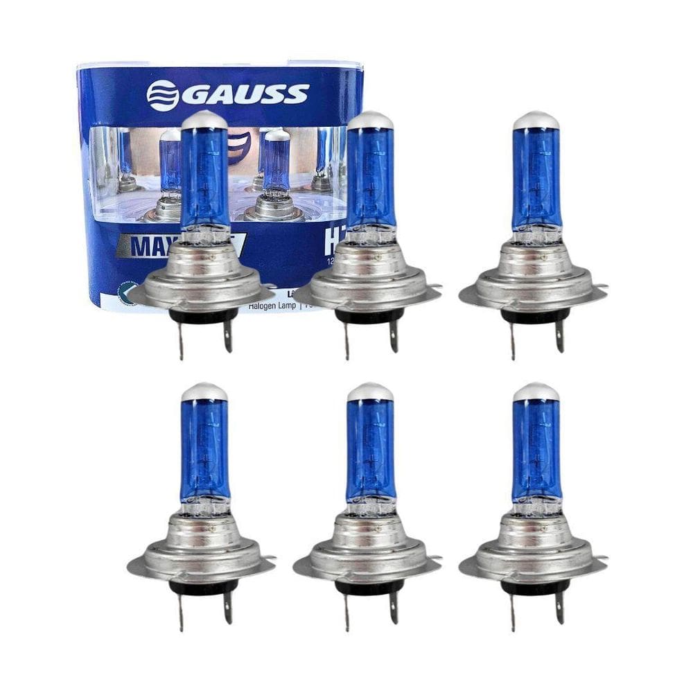 Kit 6 Lâmpadas Super Branca H7 12V 55W Lâmpada Branca Gl61H7