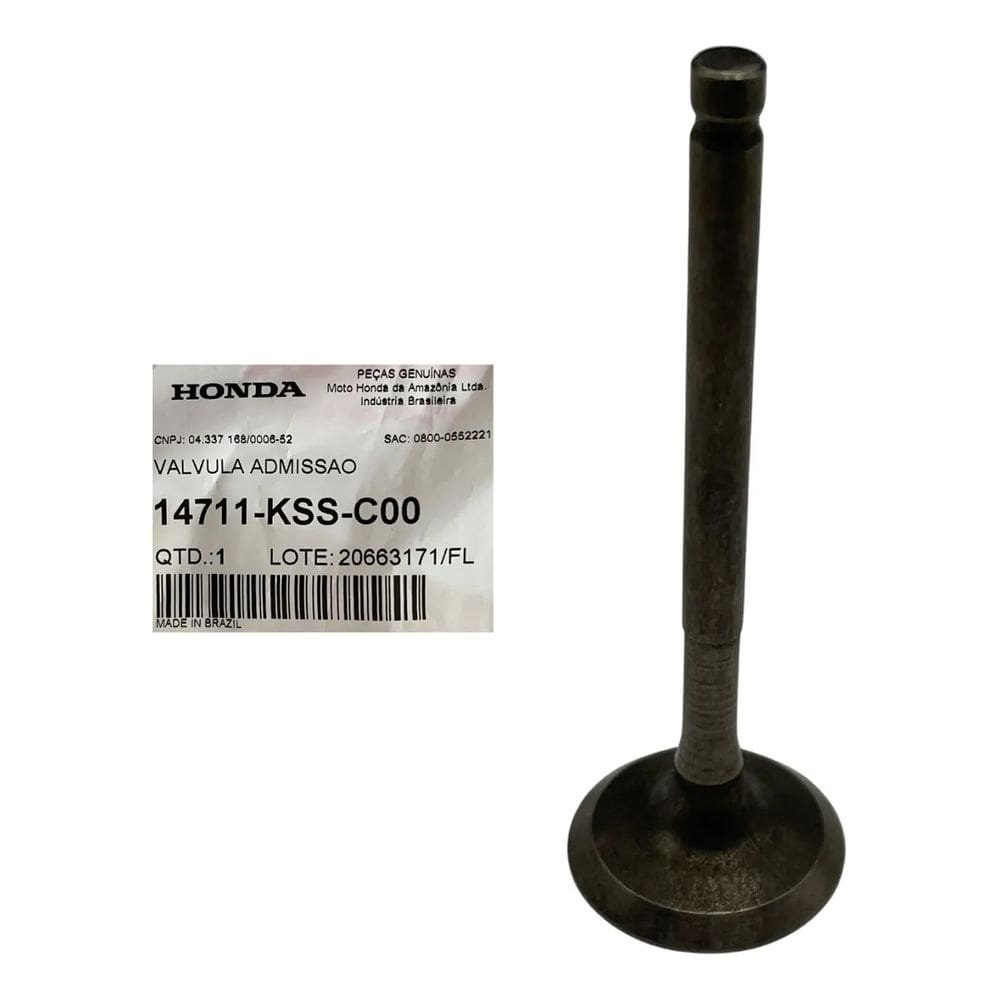 Honda BIZ125 Válvula de Admissão Motor Genuíno 14711KSSC00