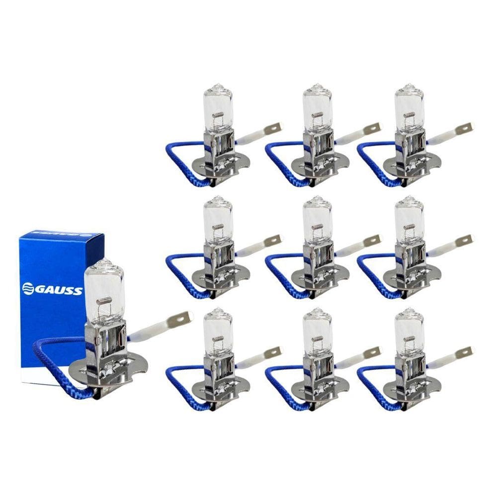 Kit 10 Lâmpadas H3 12V 55W Aprovado Inmetro