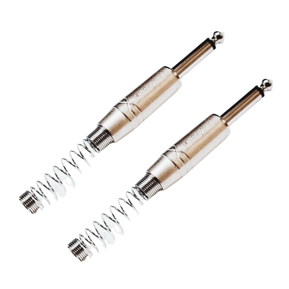 Kit 2 Plug P10 Macho Mono Com Mola Roxtone