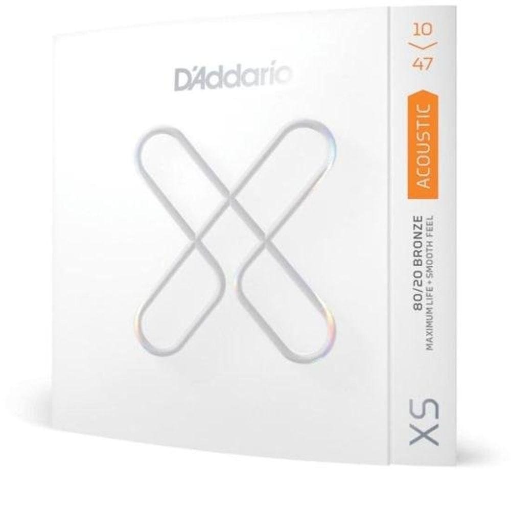 Encordoamento Violão Aço Revestido 010-.047 Xs 80/20 Bronze Xsabr1047 D Addario [f002]